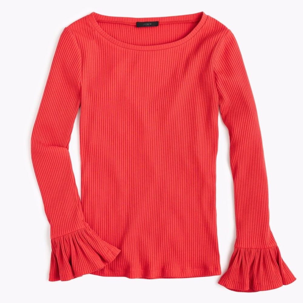 J. Crew Red Blouse